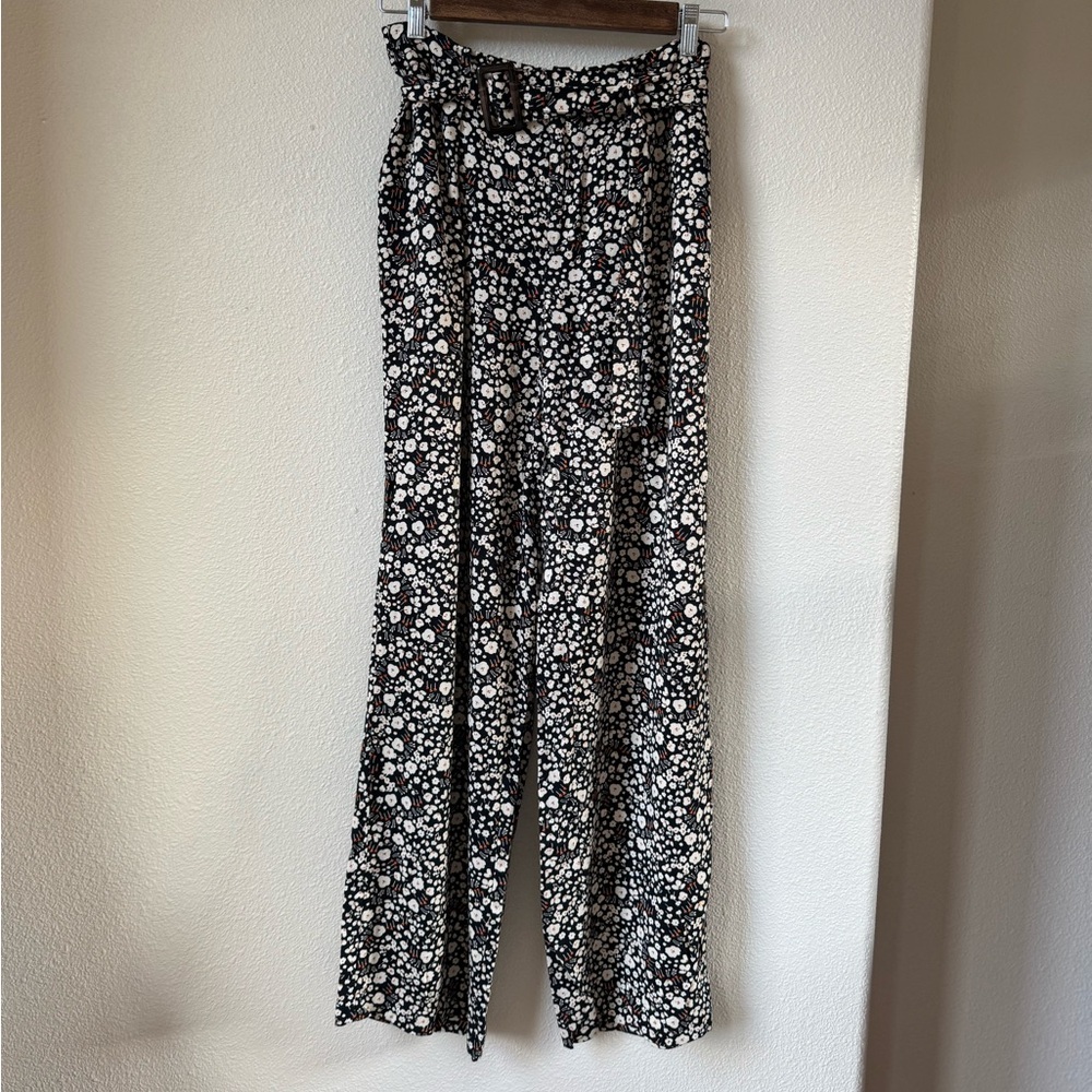 Who what wear wide‎ leg high waisted floral pants